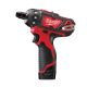 Milwaukee M12 BD-202C akkus csavarozó 1/4" HEX 12V 2x2,0Ah