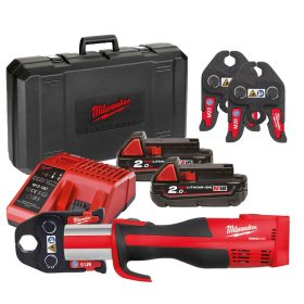   Milwaukee akkus hidraulikus présgép M18 BLHPT-202C M-SET 18V 2x2,0Ah