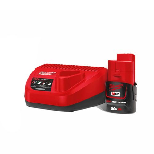 Milwaukee akkumulátor és töltő M12 NRG-201 12V 2,0Ah