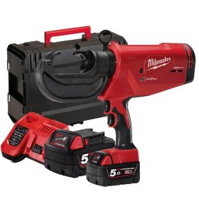   Milwaukee akkus hidraulikus présgép M18 HCCT109/42-502C 18V 1x2,0Ah+1x5,0Ah