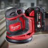 Milwaukee M18 BOS125-502B akkus excentercsiszoló 18V 2x5,0Ah, 125mm