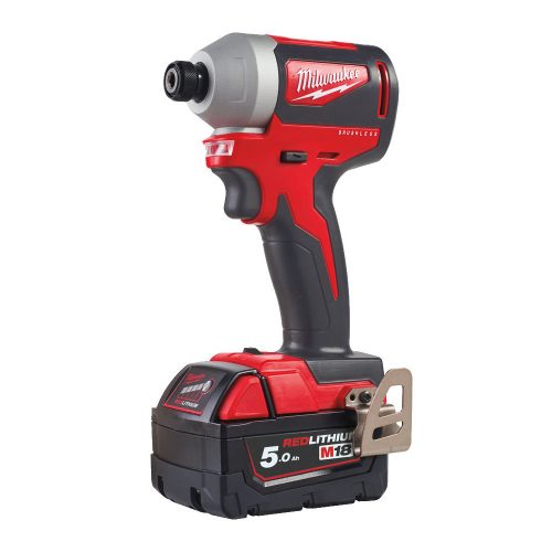 Milwaukee M18 BLID2-502X akkus szénkefe nélküli ütvecsavarozó 1/4? HEX 18V 2x5,0Ah