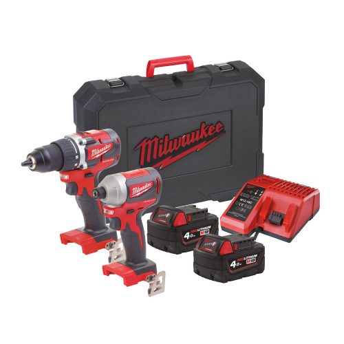 Milwaukee M18 CBLPP2B-402C akkus M18 szénkefe nélküli erocsomag 18V 2x4,0Ah