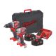 Milwaukee M18 CBLPP2B-502C akkus M18 szénkefe nélküli erocsomag 18V 2x5,0Ah