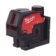 Milwaukee M12 CLLP-301C akkus zöld keresztvonal- és pontlézer 12V 1x3,0Ah