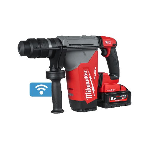 Milwaukee M18 ONEFHPX-552X akkus 4 fokozatú SDS-Plus kalapács 18V 2x5,5Ah