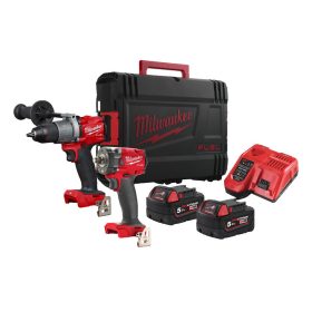 Milwaukee M18 FPP3Q-502B akkus erőcsomag 18V 2x5,0Ah -   Webáruház