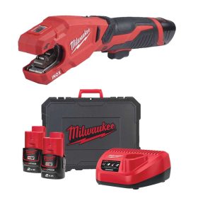   Milwaukee akkucs csővágó rozsdamentes acélhoz M12 PCSS-202C 12V 2x2,0Ah