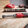 Milwaukee M12 FHIR38LR-0 akkus racsnis csavarkulcs hosszított hajtószárral 3/8" 12V alapgép