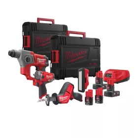   Milwaukee akkus gépszett M12 FPP4C-624P 12V 2x6,0Ah + 2x2,0Ah