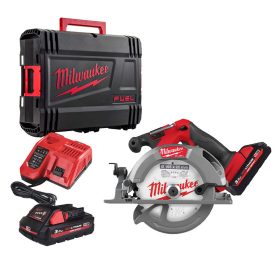   Milwaukee akkus körfűrész M18 FUEL FCS552-302X 18V 2x3,0 Ah, HD kofferben
