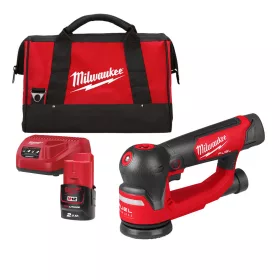   Milwaukee akkus excentercsiszoló M12 FUEL FSDR75-202B 12V 2x2,0 Ah, szerszámtáskában