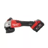 Milwaukee akkus sarokcsiszoló M18 FSAG125X-501BRF 18V 1x5,0 Ah, szerszámtáskában