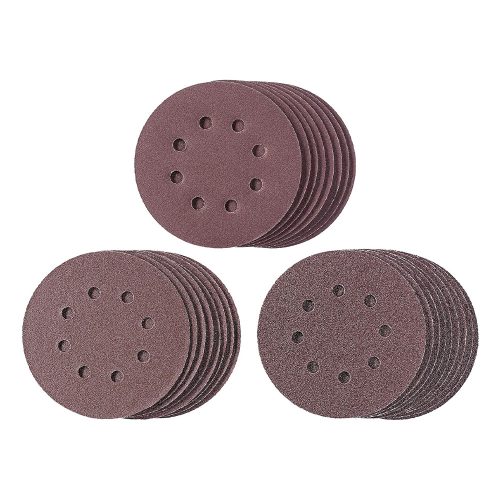 Einhell tépőzáras csiszolókorong szett (9xP60, 8xP120, 8xP180) 125mm, 25db/csomag