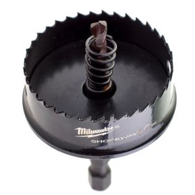   Milwaukee Shockwave Impact körkivágó központosító adapterrel rozsdamentes acélhoz és alumíniumhoz 38mm