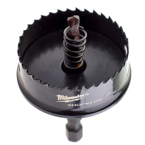 Milwaukee Shockwave Impact körkivágó központosító adapterrel rozsdamentes acélhoz és alumíniumhoz 38mm