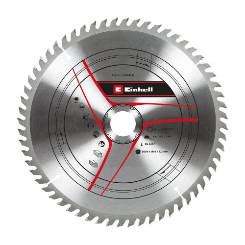 Einhell körfűrészlap fához 254x30x3,2mm 60 fog