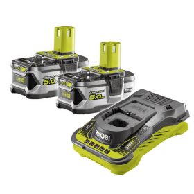   Ryobi akkumulátor szett Li-Ion RC18150-250 töltő + 2x18V 5,0Ah