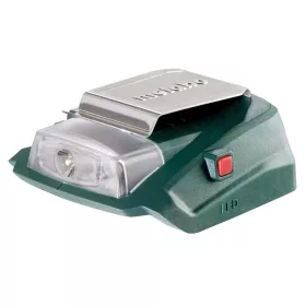  Metabo akkumulátor adapter 14,4-18V LED világítással és 2db USB csatlakozóval