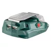 Metabo akkumulátor adapter 14,4-18V LED világítással és 2db USB csatlakozóval