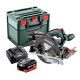 Metabo KS 18 LTX 57 akkus körfűrész 18V 2x8,0Ah LiHD Metabox kofferben