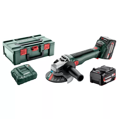 Metabo akkus sarokcsiszoló 18V W 18 LT BL 11-125 2x4,0Ah Metabox kofferben, 125mm