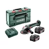 Metabo akkus sarokcsiszoló 18V WB 18 LT BL 11-125 Quick 2x5,2Ah Metabox kofferben, 125mm