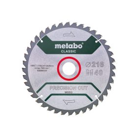 Metabo körfűrészlap fához 216x2,4x30mm, 40 fog
