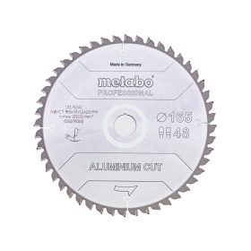 Metabo körfűrészlap alumíniumhoz 165x1,6x20mm, 48 fog