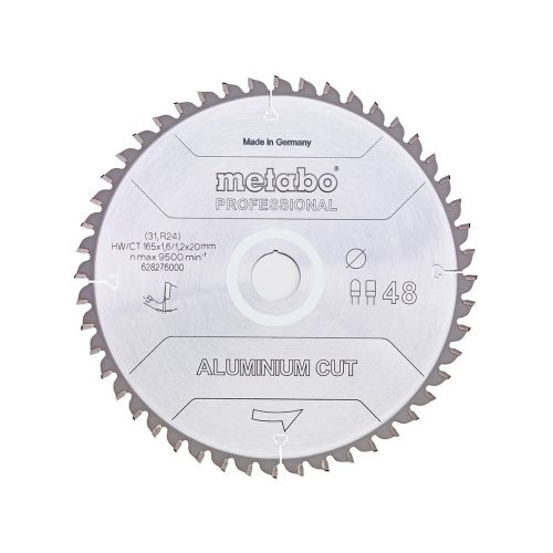 Metabo körfűrészlap alumíniumhoz 160x1,6x20mm, 48 fog