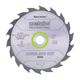   Metabo körfűrészlap fához akkus körfűrésszel 165x1,6x20mm, 36 fog