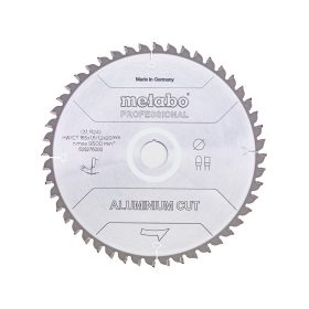 Metabo körfűrészlap alumíniumhoz 190x2,2x30mm, 52 fog