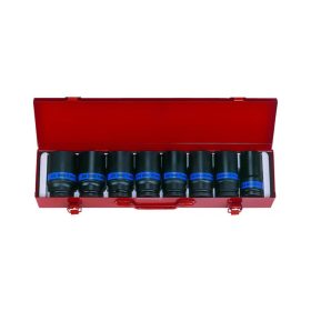   King Tony 3/4" gépi hosszú dugókulcs készlet 8 részes (6410MP06)