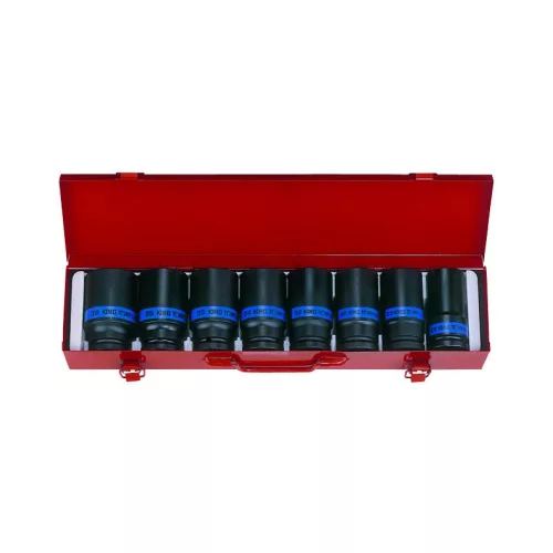 King Tony 3/4" gépi hosszú dugókulcs készlet 8 részes (6410MP06)