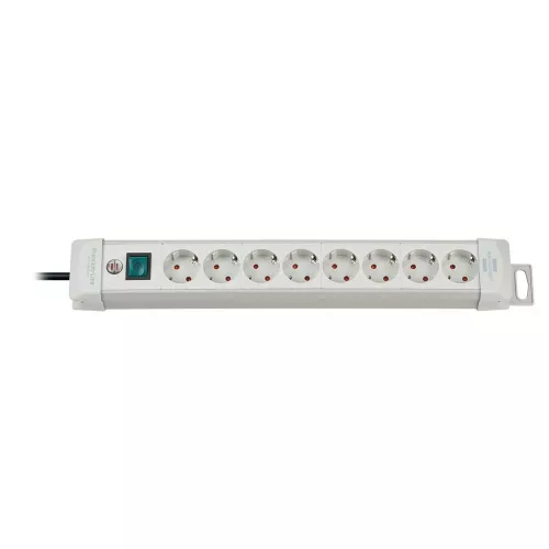 Brennenstuhl Premium-Line elosztó 8 dugaljjal világosszürke, 3m