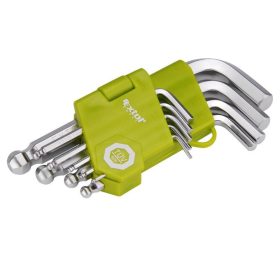   Extol Craft gömbfejű imbuszkulcs készlet TÜV/GS 9 részes 1,5-10mm