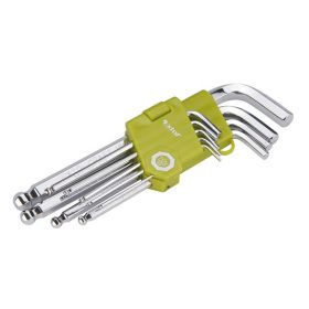   Extol Craft gömbfejű imbuszkulcs készlet Cr40 9 részes 1,5-10mm