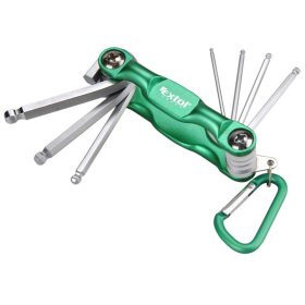   Extol Craft gömbfejű imbuszkulcs készlet TÜV/GS 7 részes 1,5-6mm