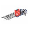 Extol Premium torx kulcs készlet, CV. ; 9db, lyukas, T10,15,20,25,27,30,40,45,50, bliszteren