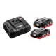 Metabo akku + töltő szett BASIC-SET SE 2x4,0Ah, 18V