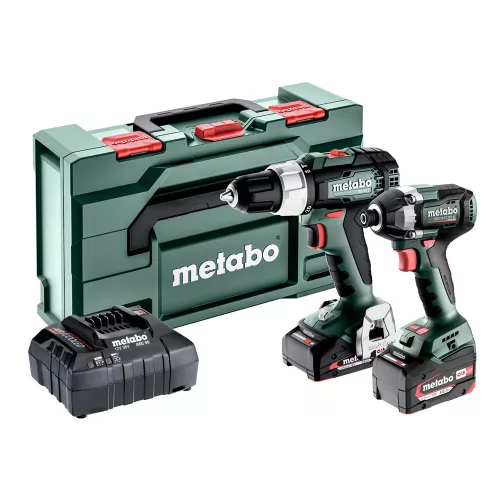 Metabo akkus gépszett SSD 18 LT 200 BL és BS 18 L 18V 1x2,0Ah és 1x 4,0Ah Metabox kofferben