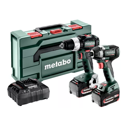 Metabo akkus gépszett 18V BSLTBL+SSD200LTBL 2x5,2Ah Metabox kofferben