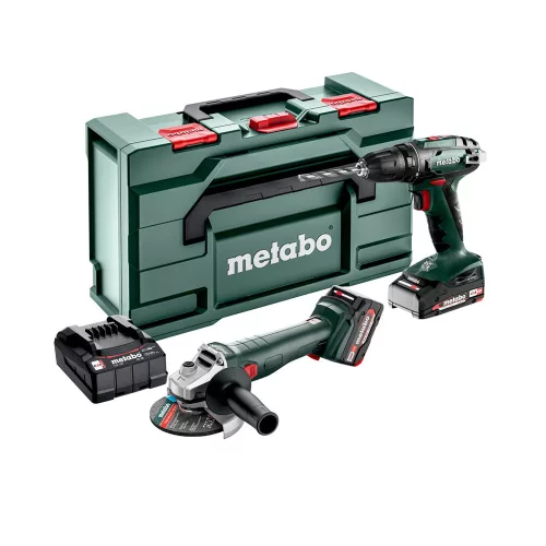 Metabo akkus gépszett 18V BS18+W18 4,0Ah 2,0Ah Metabox kofferben
