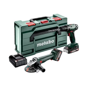   Metabo akkus gépszett BS 18 + W 18 7-125 18V 1x2,0Ah+1x4,0Ah
