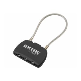   Extol Craft bőröndlakat, számzáras, 1000 db kód beállítható