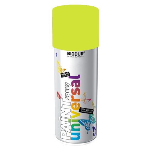 BIODUR univerzális zománcfesték spray 400ml, RAL 1016 kénsárga