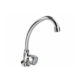   Extol Baletto mosdó csaptelep hidegvízhez, kerámia szelep, króm,  22cm hosszú csőr