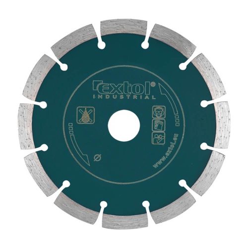 Extol Industrial szegmenses ipari gyémántvágó tárcsa 230x22,2mm (száraz)