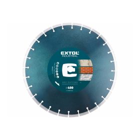   Extol Industrial gyémántvágó BETON-ra, ipari korong, szegmenses; 400×25,4mm, száraz és vizes vágásra