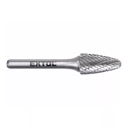 Extol Industrial keményfém turbómaró (rotormaró), íves, kerek orrú, átmérő 12×25mm/szár 6mm, kere